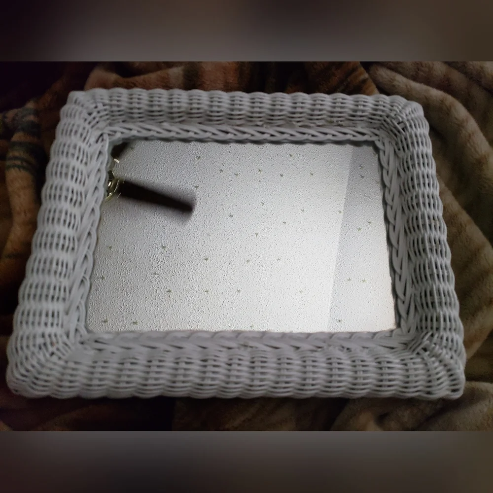 Vintage Wicker mirror